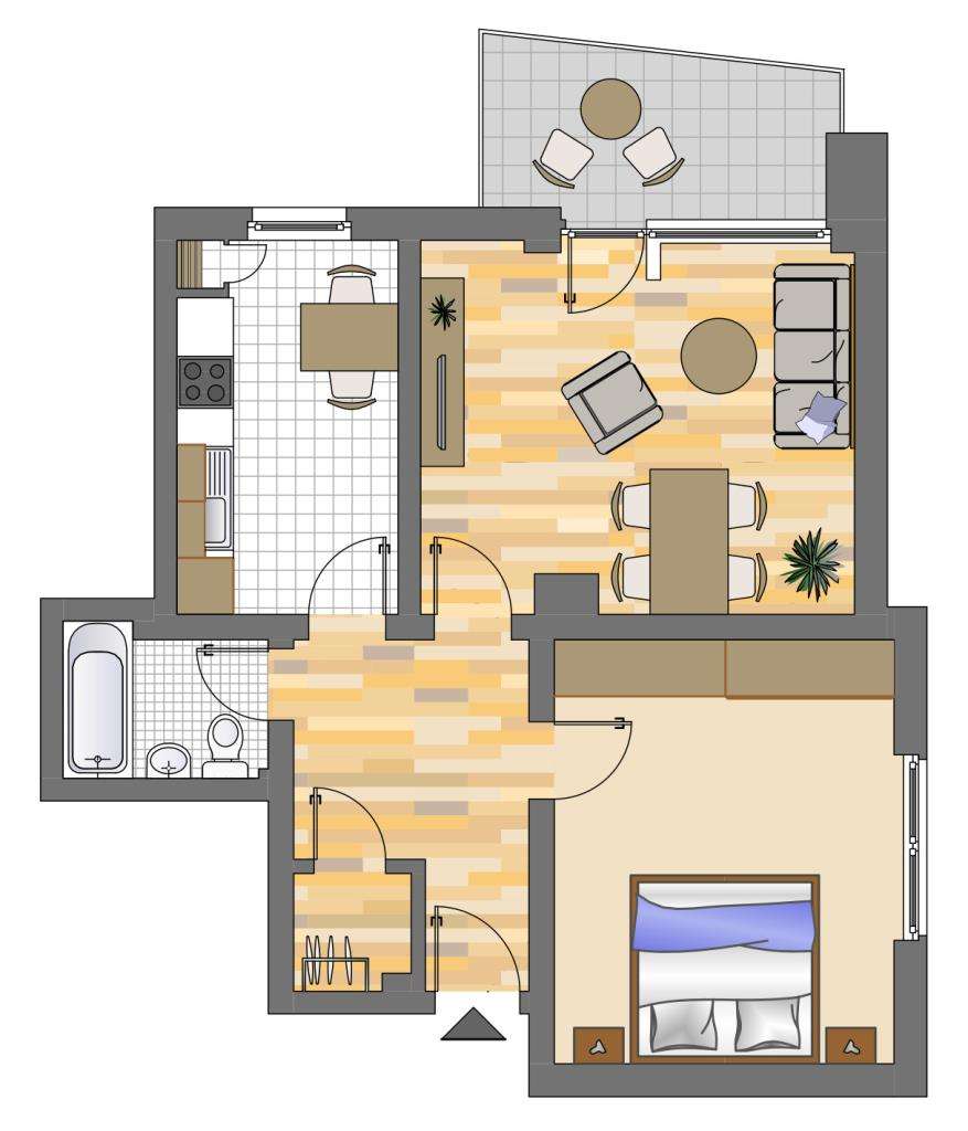 Thumbnail-Wohnung zum Mieten in Gelsenkirchen 389,00 € 58.07 m²
