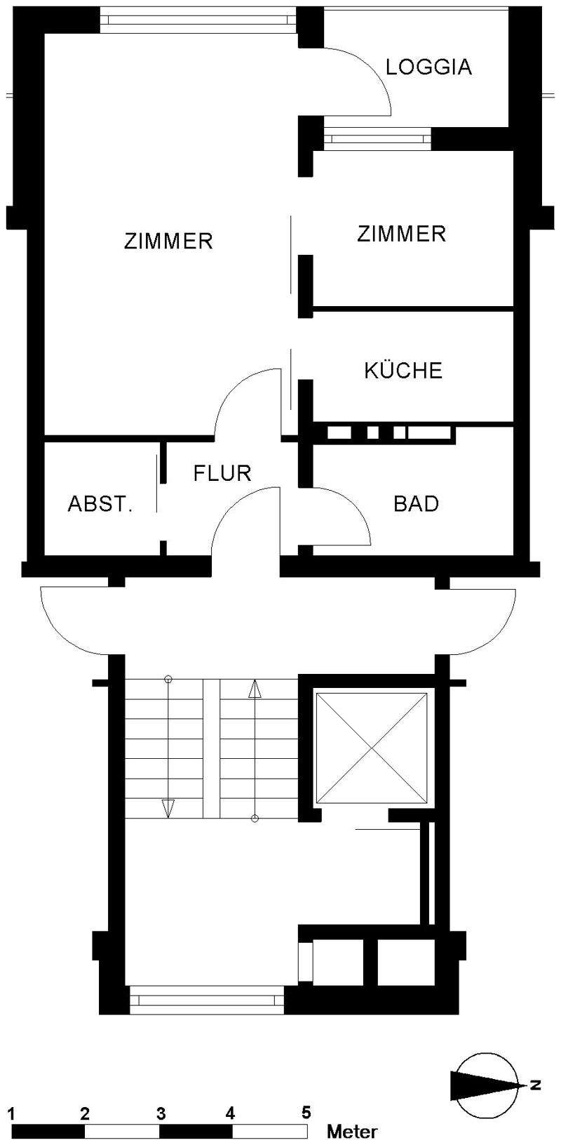 Thumbnail-Wohnung zum Mieten in Oldenburg 365,00 € 39.6 m²