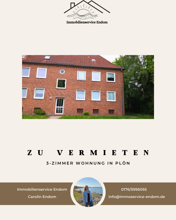 Thumbnail-Wohnung zum Mieten in Plön 410,00 € 62.27 m²