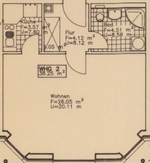 Thumbnail-Wohnung zum Mieten in Hohen Neuendorf 555,00 € 38.25 m²