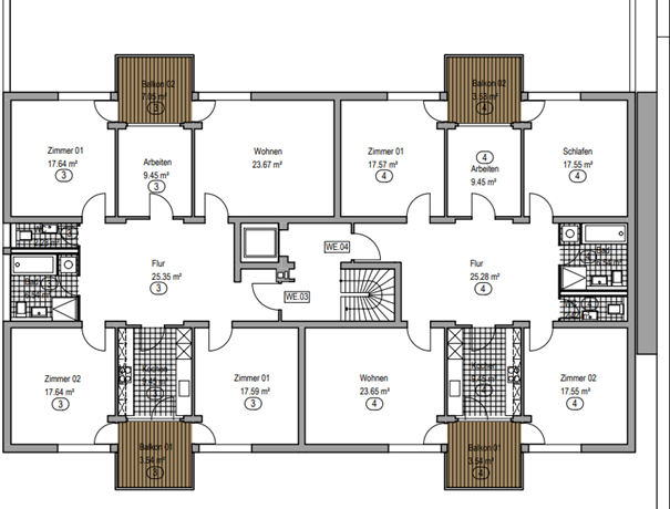Thumbnail-Wohnung zum Kaufen in Viernheim 325.000,00 € 136.84 m²