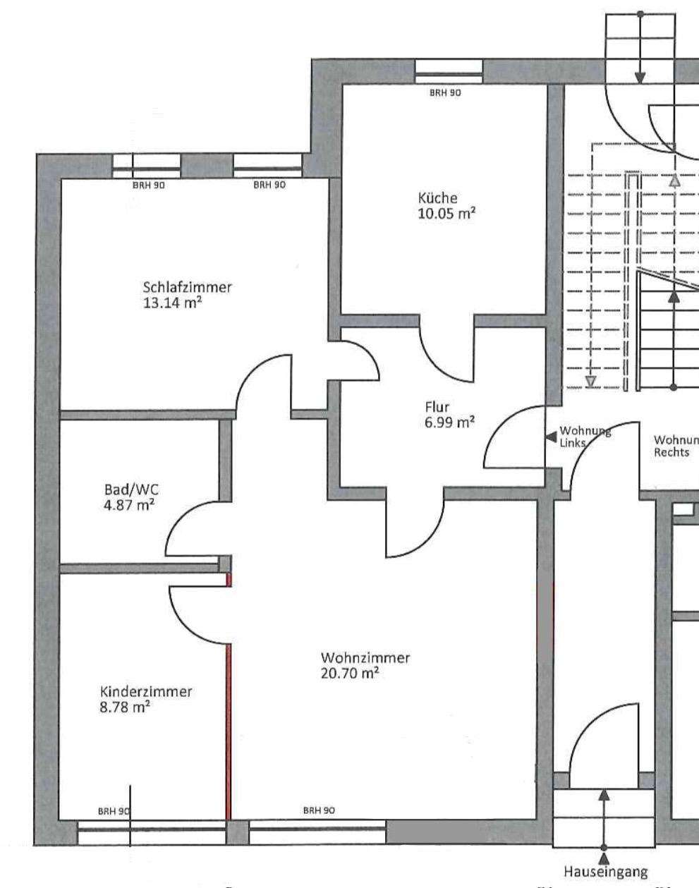 Thumbnail-Wohnung zum Mieten in Ennepetal 650,00 € 72 m²