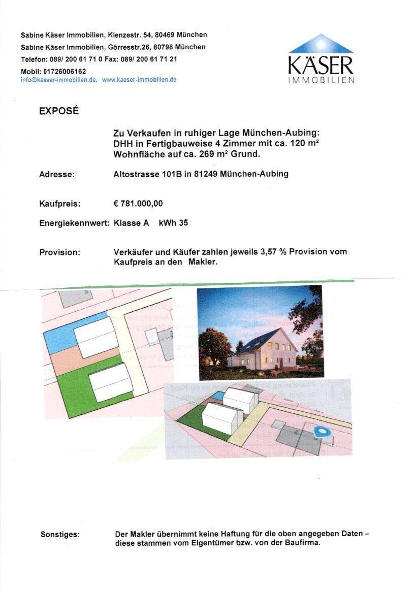 Thumbnail-Haus zum Kaufen in München Aubing 780.000,00 € 120 m²