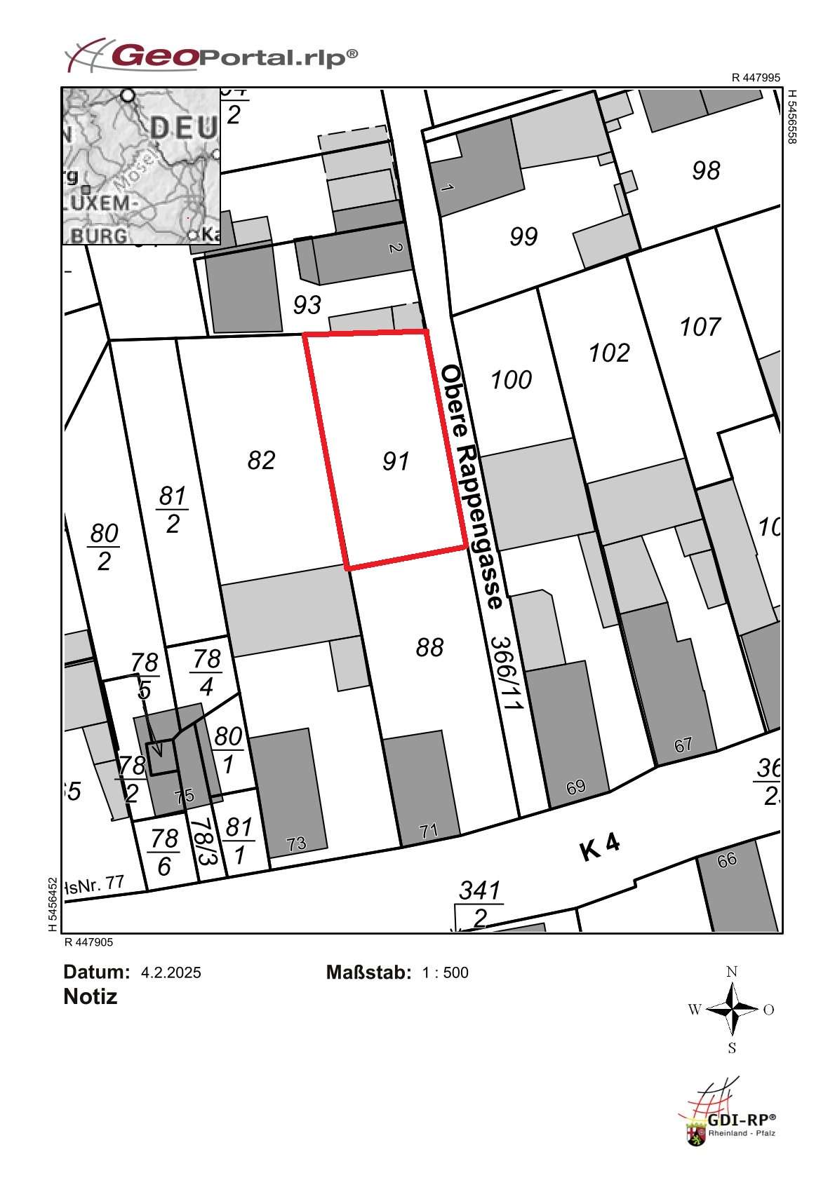 Thumbnail-Grundstück zu verkaufen in Weingarten 179.000,00 € 440 m²