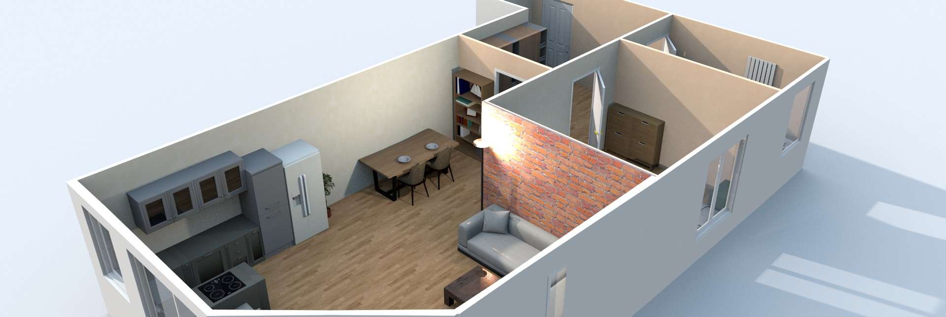 Thumbnail-Wohnung zum Mieten in Coswig 582,00 € 66 m²