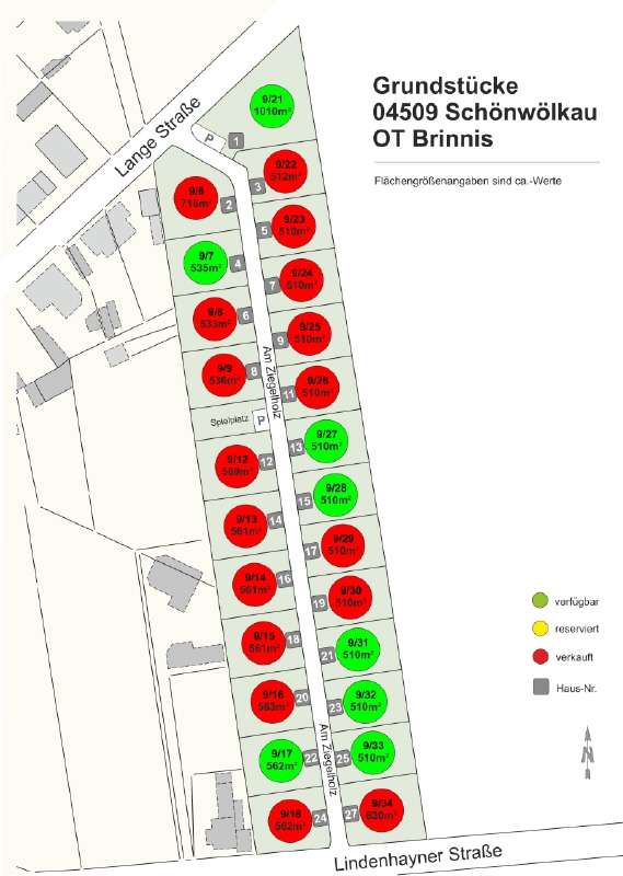 Thumbnail-Grundstück zu verkaufen in Schönwölkau 91.290,00 € 510 m²