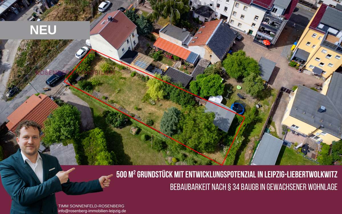 Thumbnail-Grundstück zu verkaufen in Leipzig Liebertwolkwitz 159.900,00 € 500 m²