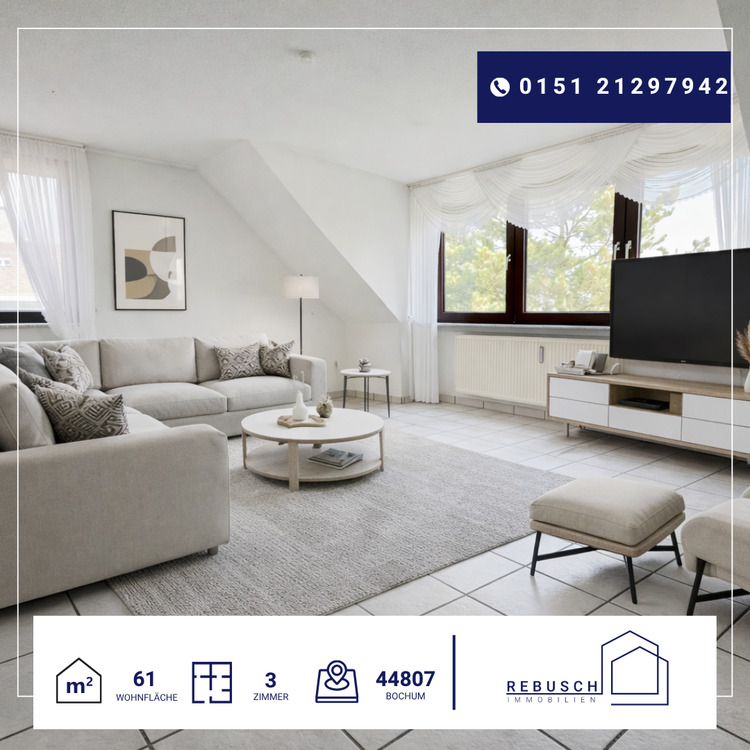 Thumbnail-Wohnung zum Kaufen in Bochum 120.000,00 € 61 m²