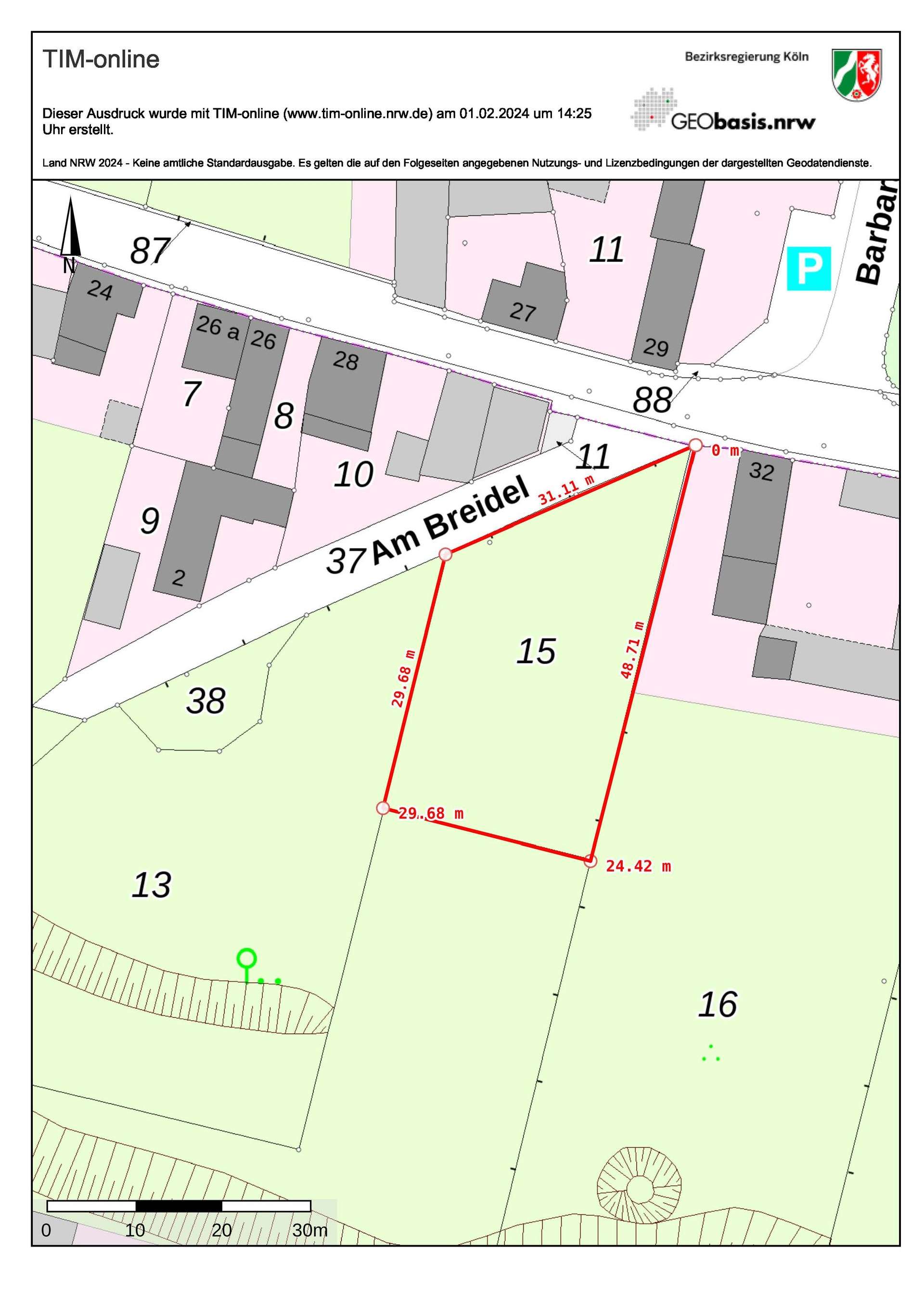 Thumbnail-Grundstück zu verkaufen in Nideggen 94.900,00 € 951 m²