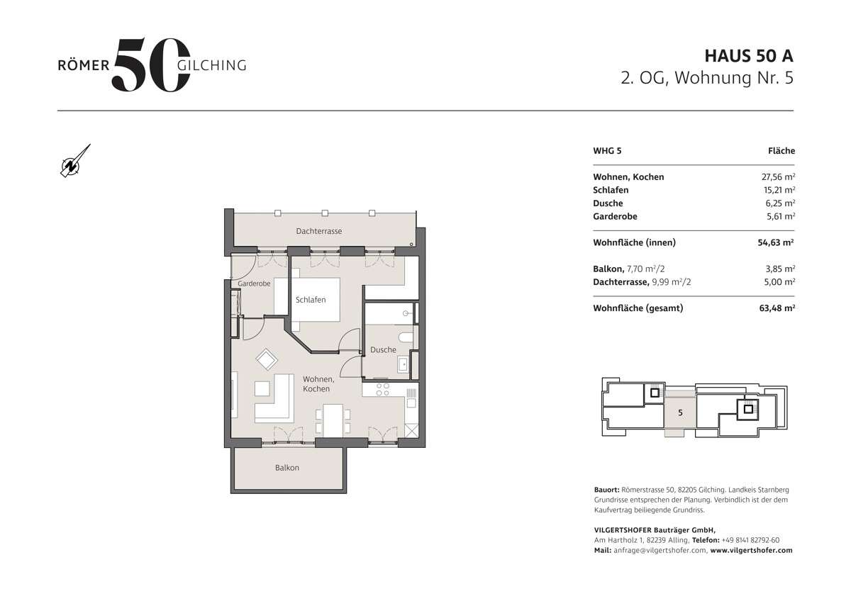 Thumbnail-Wohnung zum Kaufen in Gilching 529.000,00 € 63.48 m²
