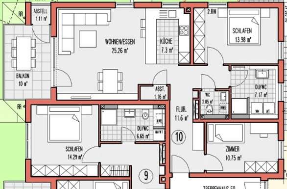 Thumbnail-Wohnung zum Mieten in Backnang 1.355,00 € 83 m²
