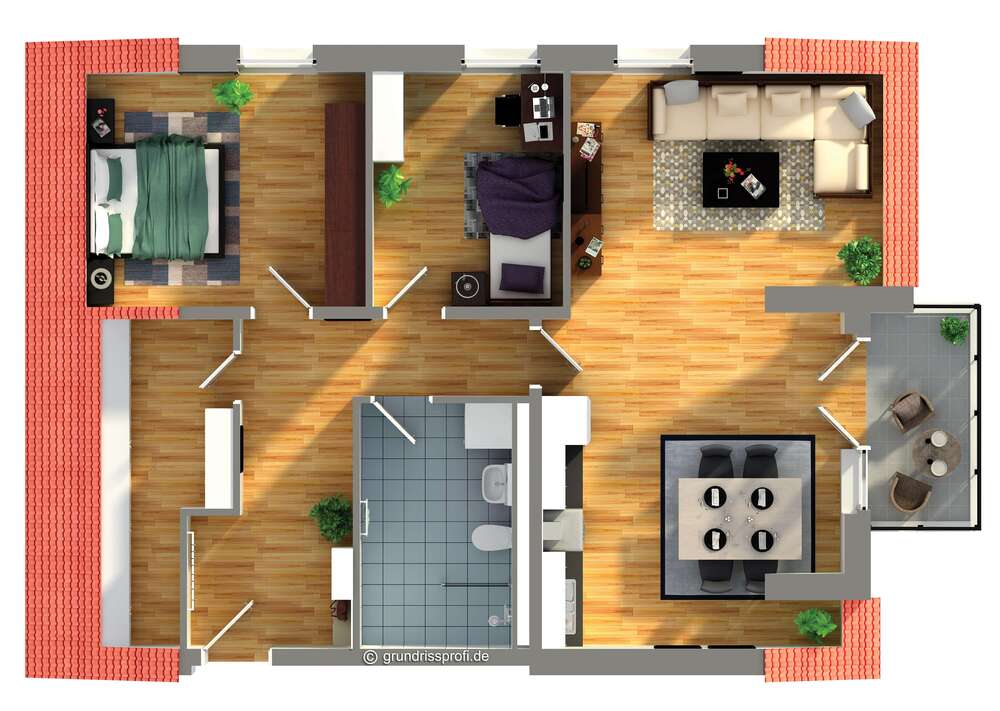 Thumbnail-Wohnung zum Mieten in Mühlheim am Main 635,55 € 71.25 m²