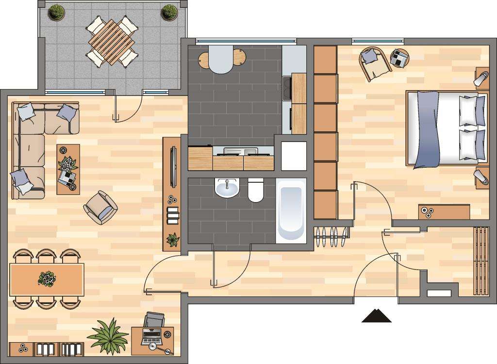 Thumbnail-Wohnung zum Mieten in Dortmund 443,00 € 53.1 m²