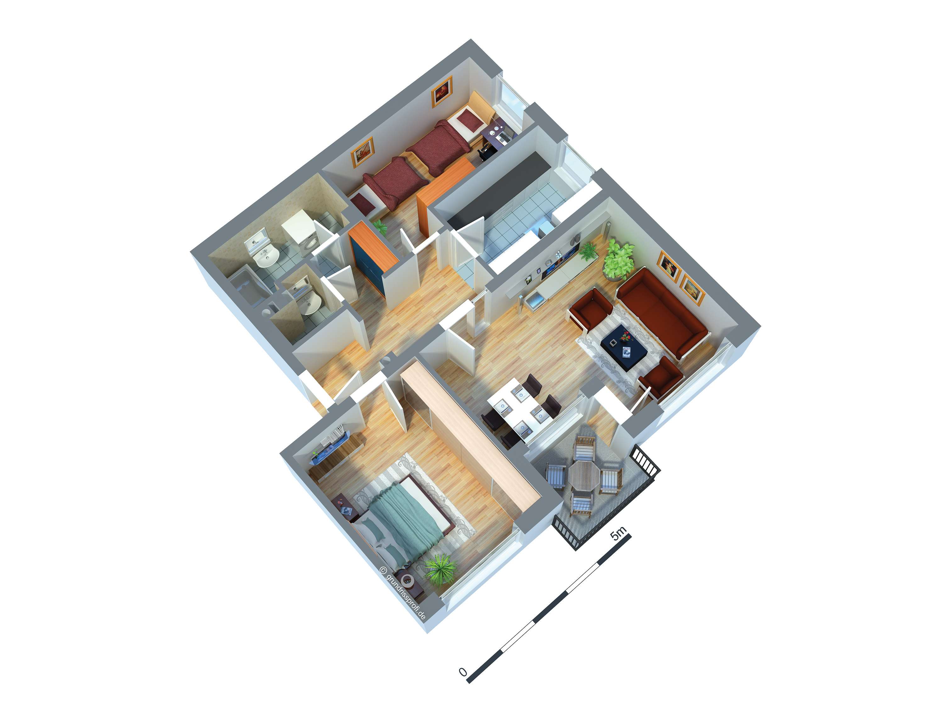Thumbnail-Wohnung zum Mieten in Tutzing 1.180,00 € 74 m²