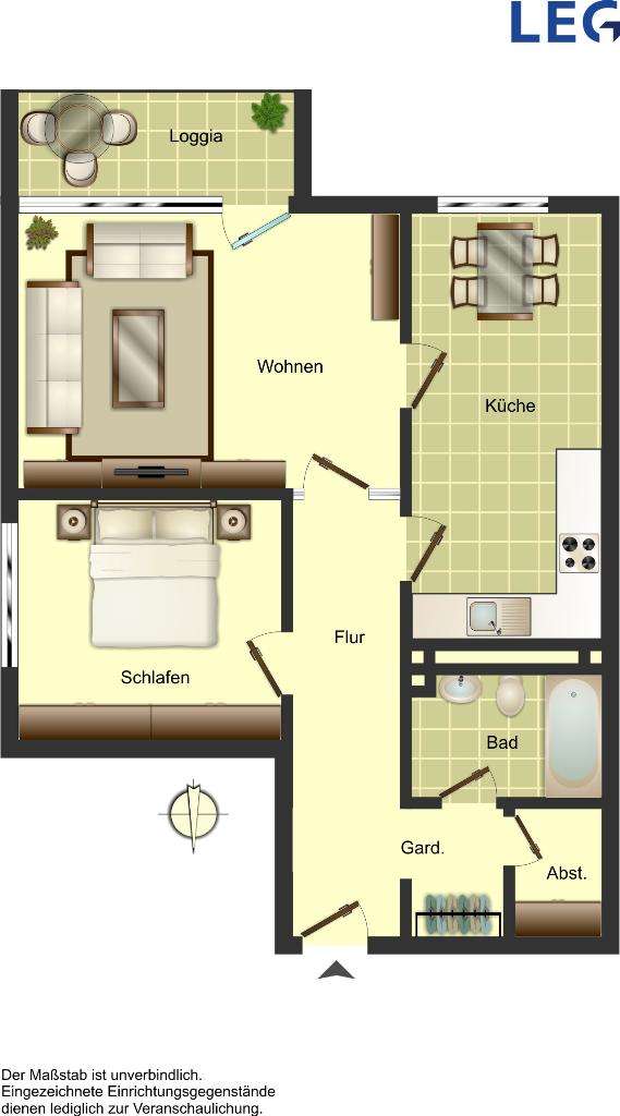 Thumbnail-Wohnung zum Mieten in Münster 889,00 € 72 m²