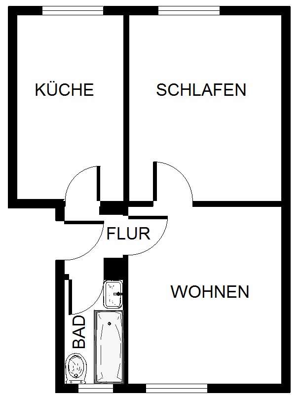 Thumbnail-Wohnung zum Mieten in Bergkamen 359,00 € 43.83 m²