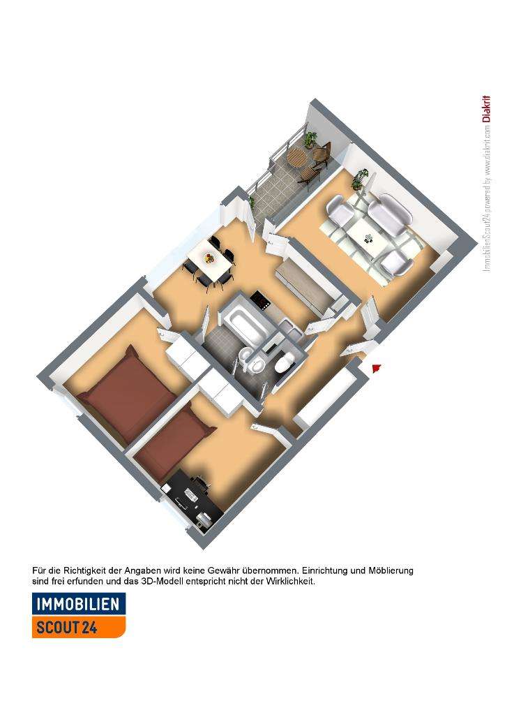 Thumbnail-Wohnung zum Mieten in Solingen 779,00 € 72.71 m²
