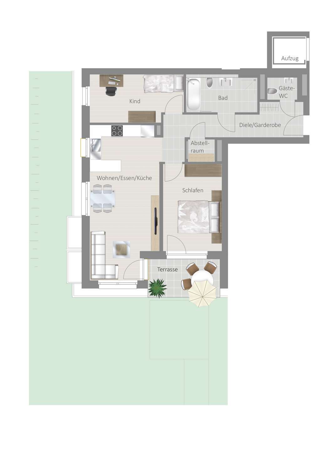 Thumbnail-Wohnung zum Kaufen in Löchgau 469.800,00 € 76.03 m²