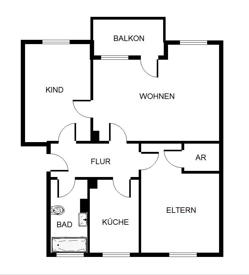 Thumbnail-Wohnung zum Mieten in Gelsenkirchen 469,00 € 65.84 m²
