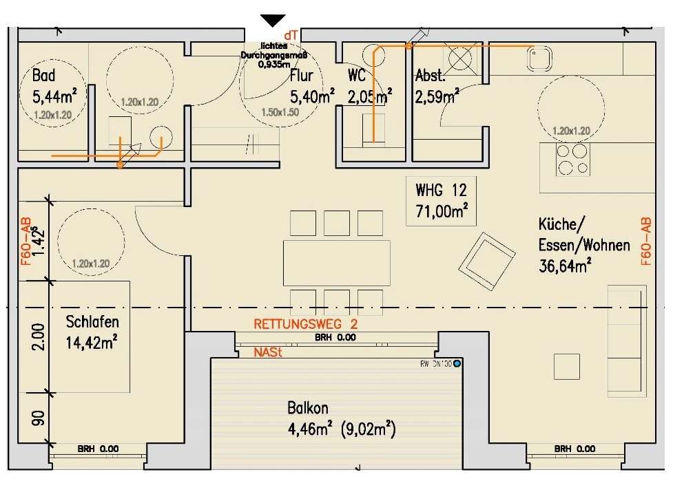 Thumbnail-Wohnung zum Mieten in Borken 925,00 € 71 m²