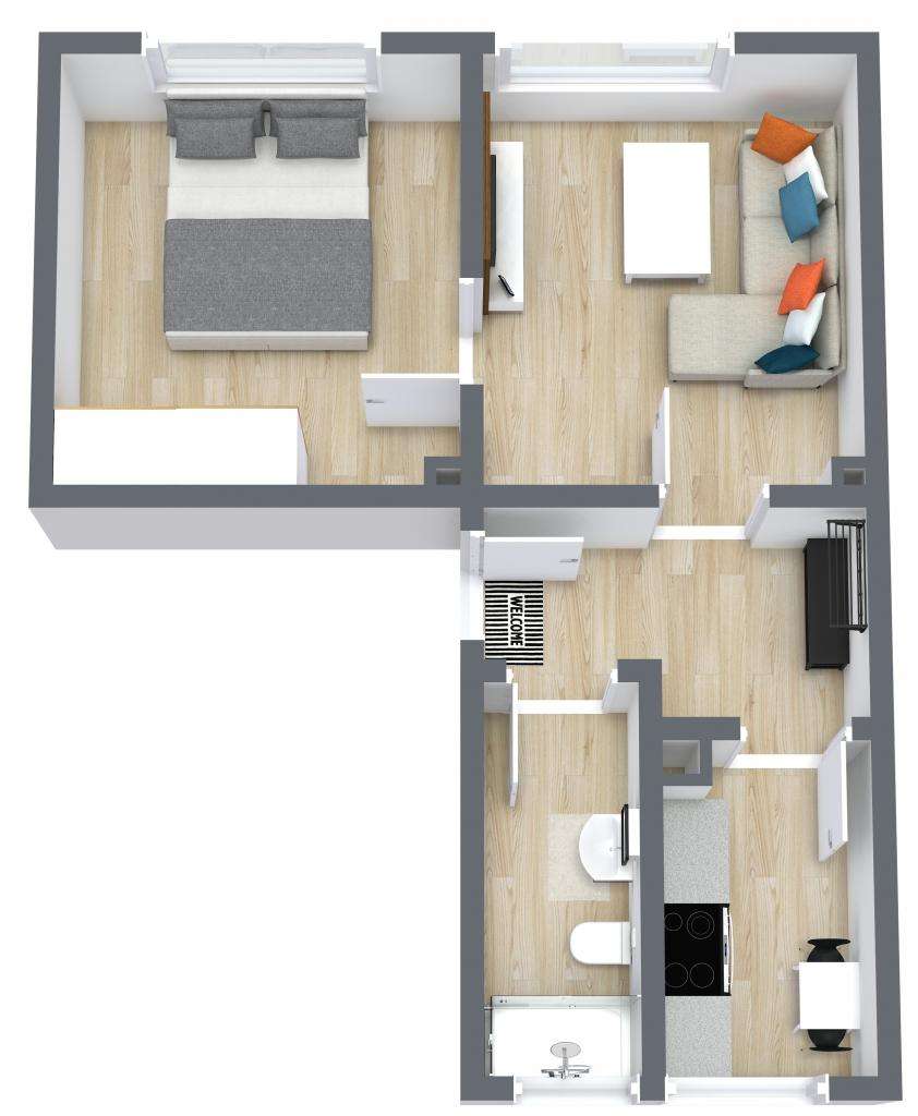Thumbnail-Wohnung zum Mieten in Benzingerode 329,98 € 47.14 m²