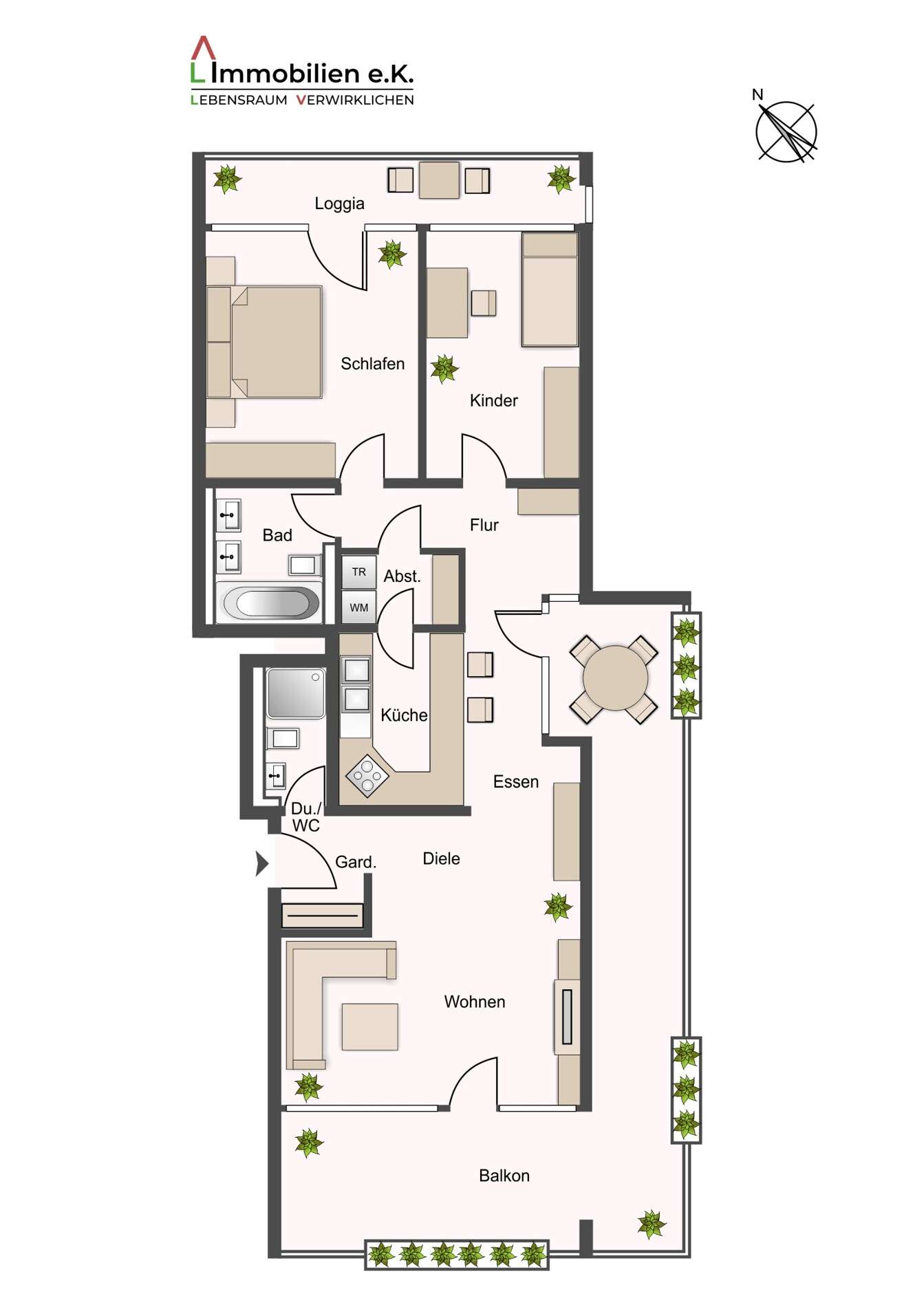 Thumbnail-Wohnung zum Kaufen in Stuttgart Neugereut 280.000,00 € 86.17 m²