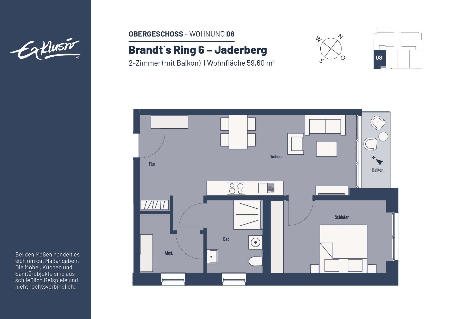 Thumbnail-Wohnung zum Mieten in Jade 435,08 € 59.6 m²