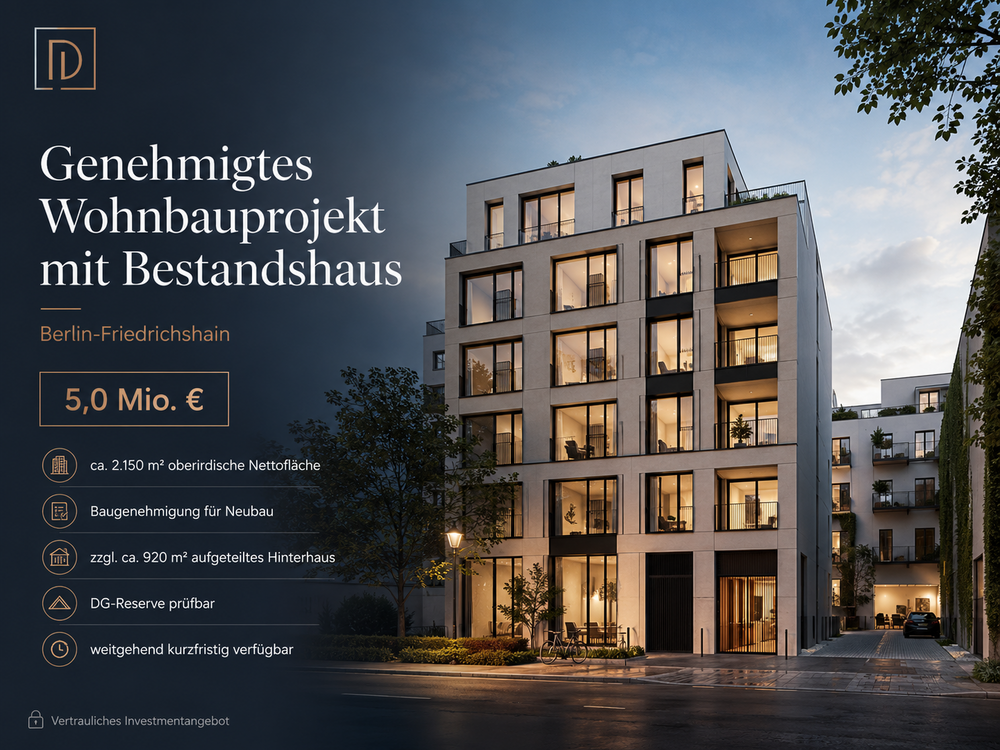 Thumbnail-Grundstück zu verkaufen in Berlin 5.000.000,00 € 1000 m²