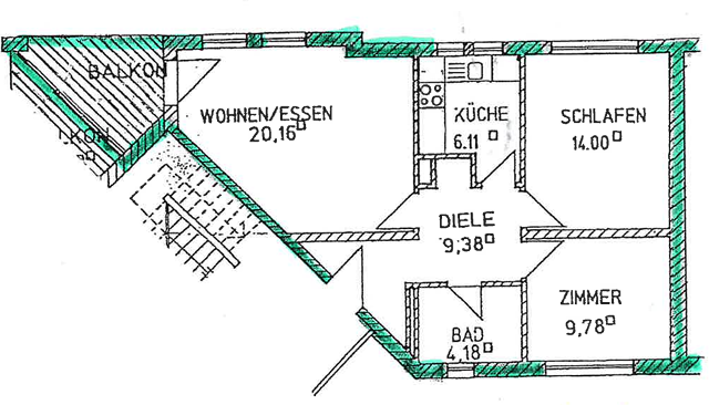 Thumbnail-Wohnung zum Mieten in München 970,01 € 63.72 m²