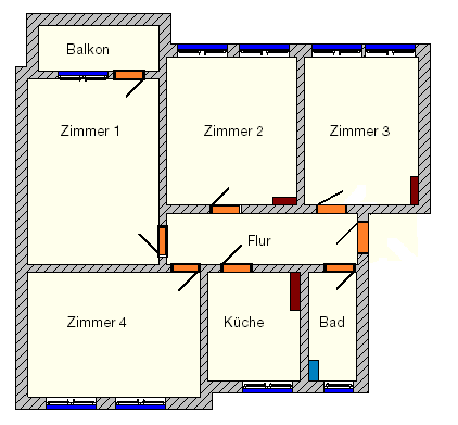 Thumbnail-Wohnung zum Mieten in Bitterfeld 650,65 € 100.1 m²