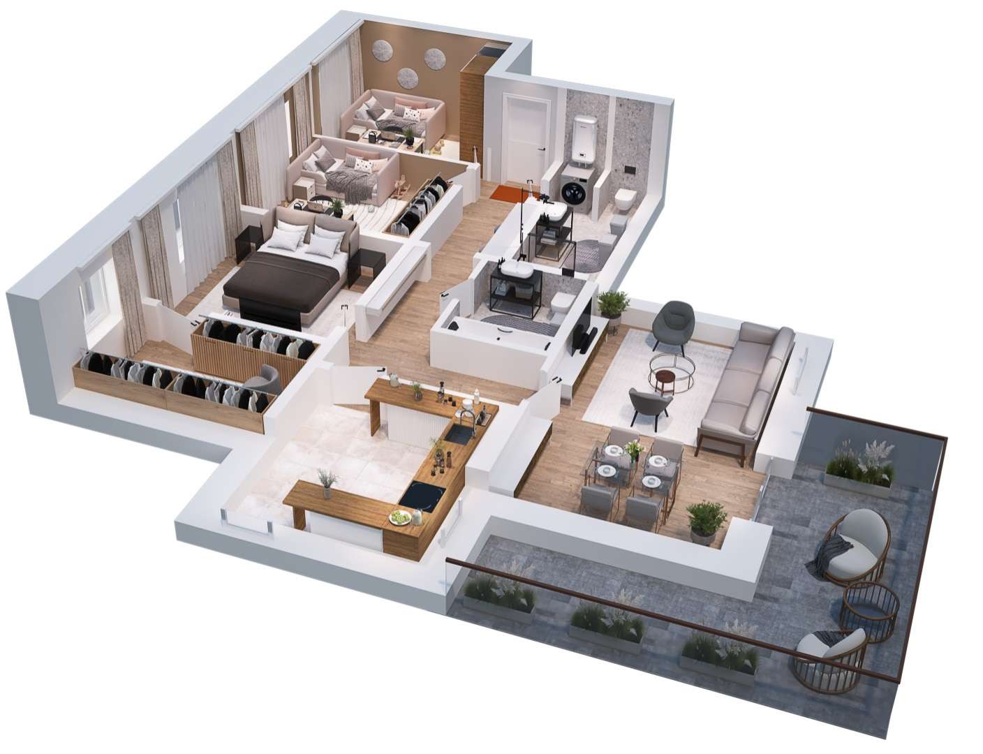 Thumbnail-Wohnung zum Mieten in Chemnitz 934,00 € 106.7 m²