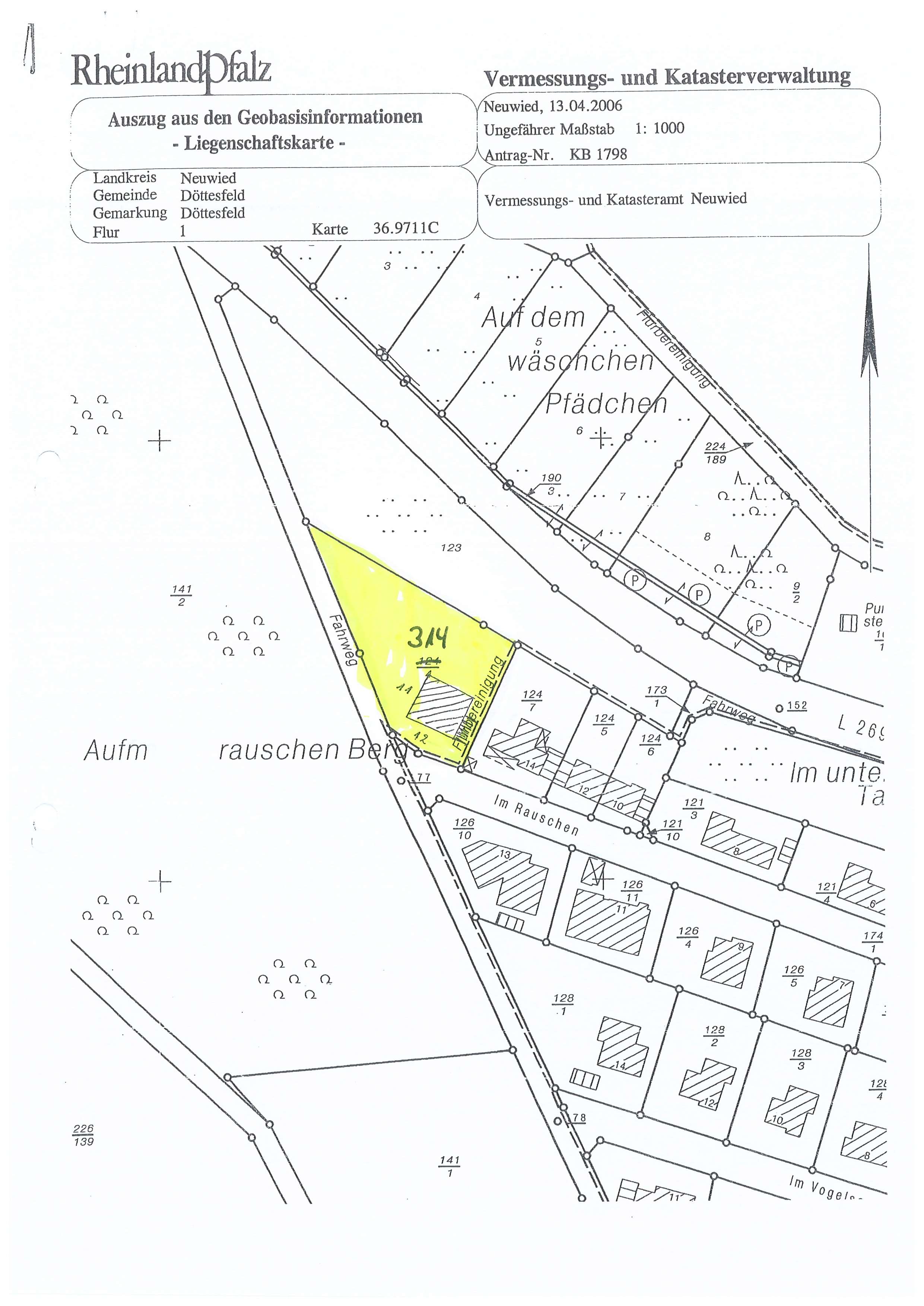Thumbnail-Grundstück zu verkaufen in Döttesfeld 49.000,00 € 1149 m²