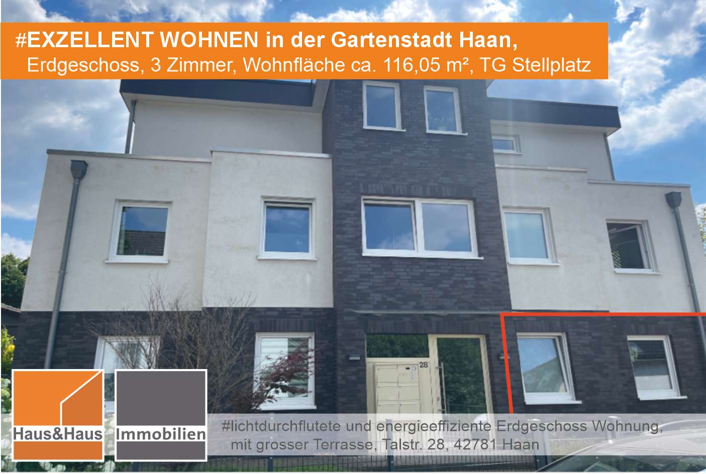 Thumbnail-Wohnung zum Mieten in Haan 1.450,00 € 116.05 m²