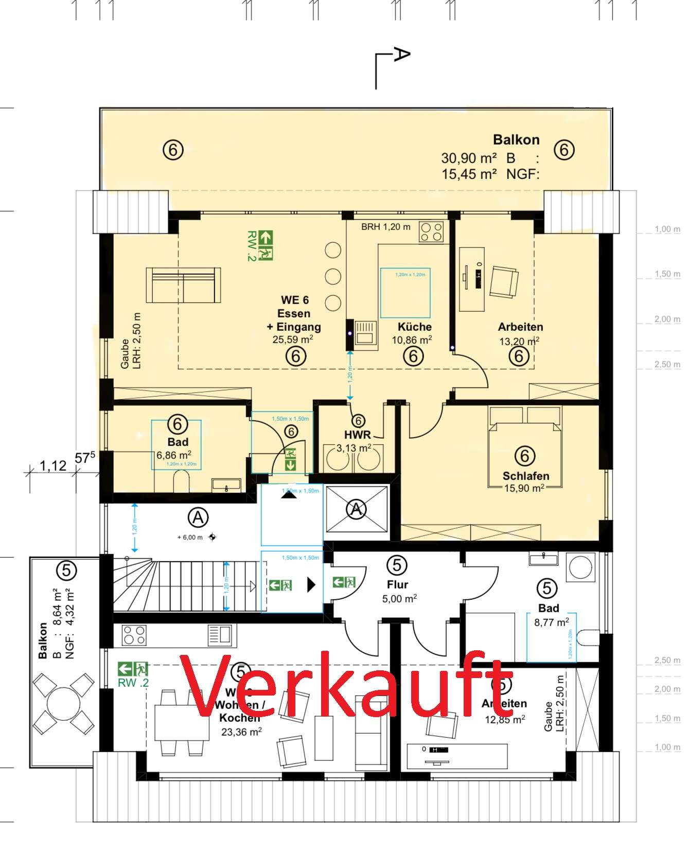 Thumbnail-Wohnung zum Kaufen in Münster 675.000,00 € 91.31 m²