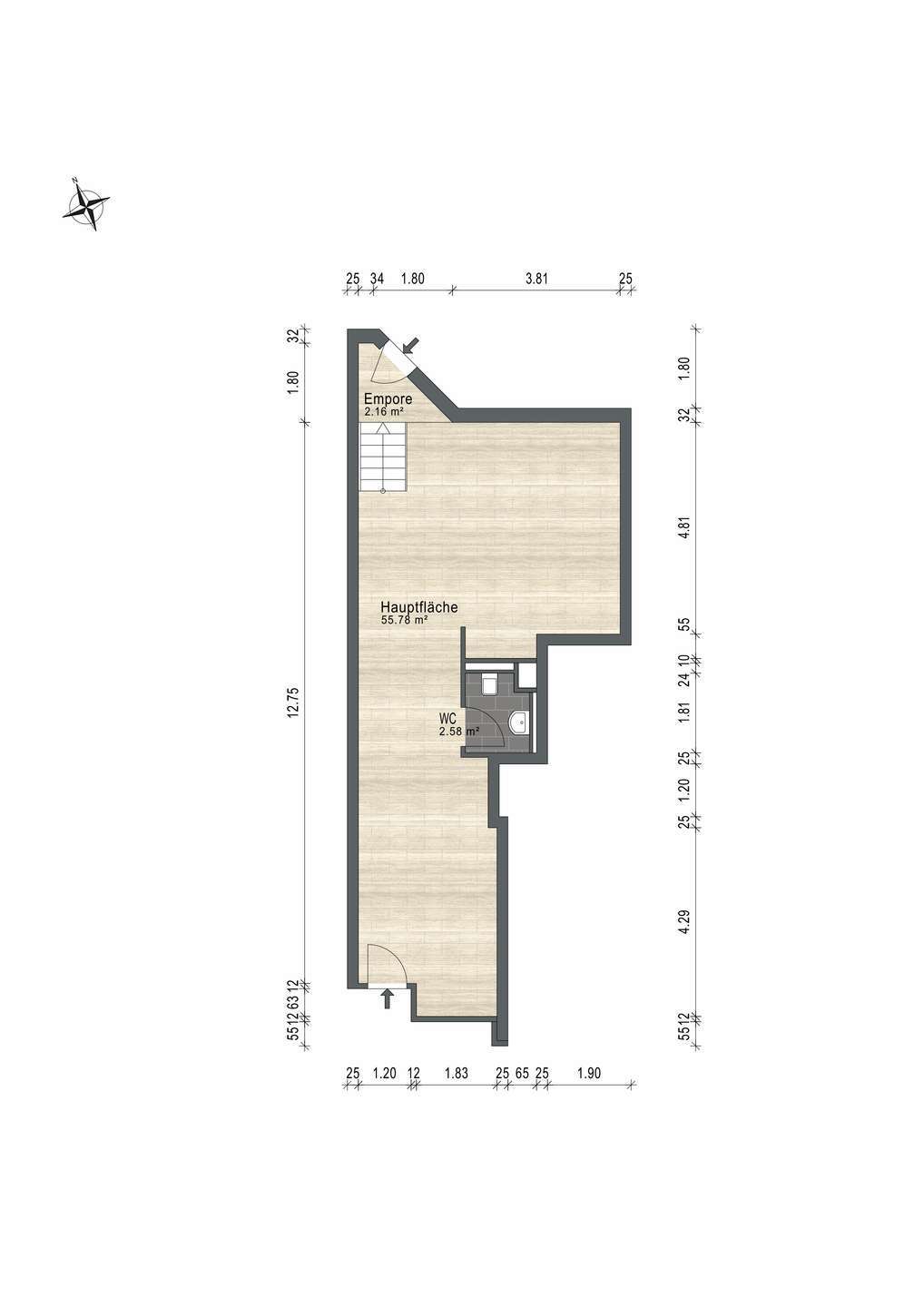 Thumbnail-Einzelhandel in Berlin 375.161,50 € 57.94 m²