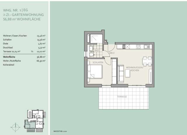 Thumbnail-Wohnung zum Kaufen in München 650.000,00 € 56.87 m²