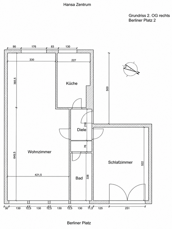 Thumbnail-Wohnung zum Mieten in Bottrop 565,00 € 77 m²