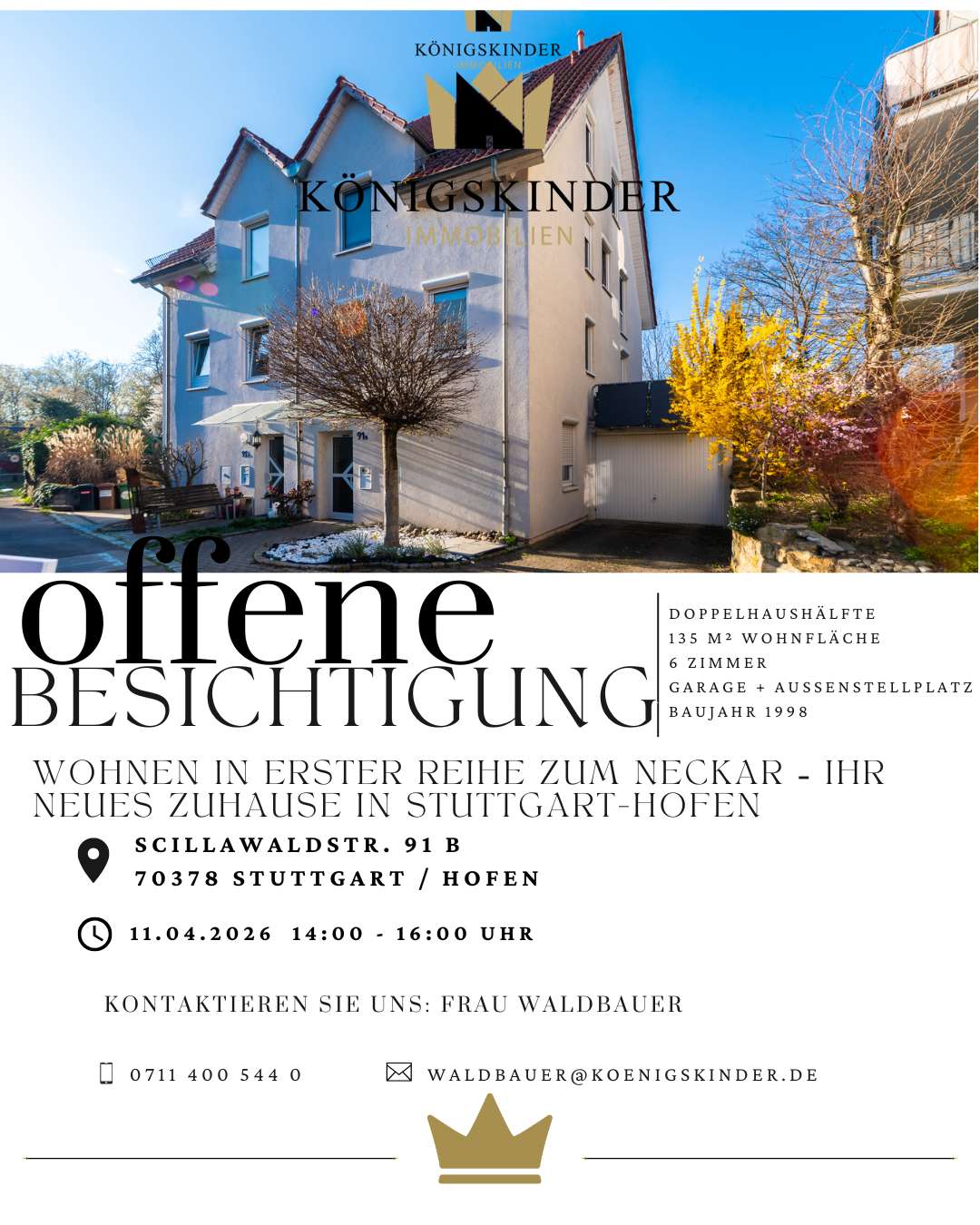 Thumbnail-Haus zum Kaufen in Stuttgart Hofen 699.000,00 € 135.82 m²