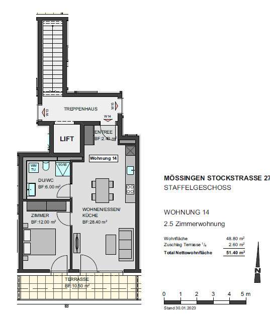 Thumbnail-Wohnung zum Kaufen in Mössingen 309.900,00 € 50.6 m²