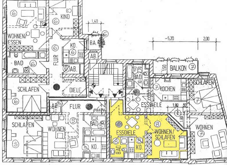 Thumbnail-Wohnung zum Kaufen in Halle 95.000,00 € 44.26 m²