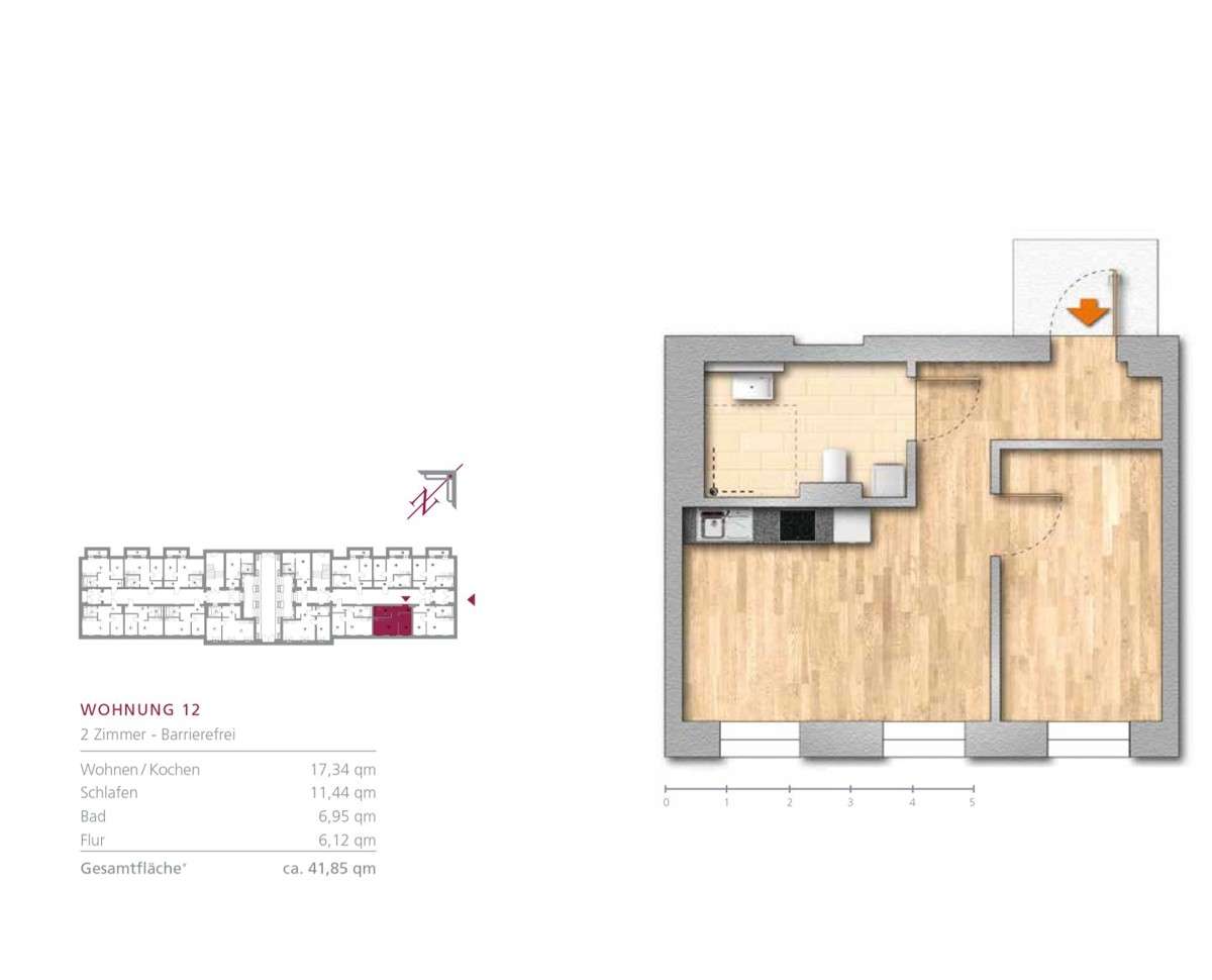 Thumbnail-Wohnung zum Kaufen in Berlin Buch 185.000,00 € 41.85 m²