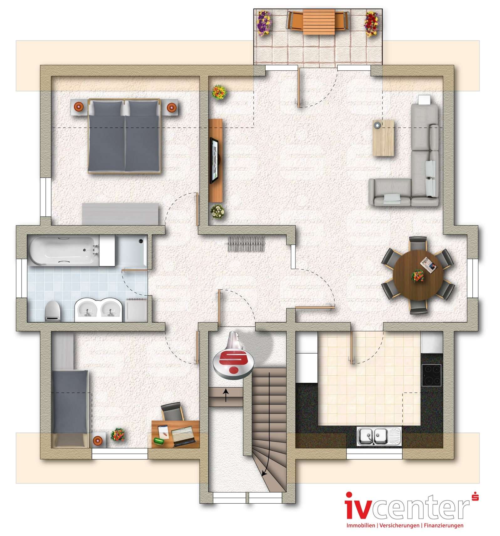 Thumbnail-Wohnung zum Kaufen in Überherrn 160.000,00 € 91 m²