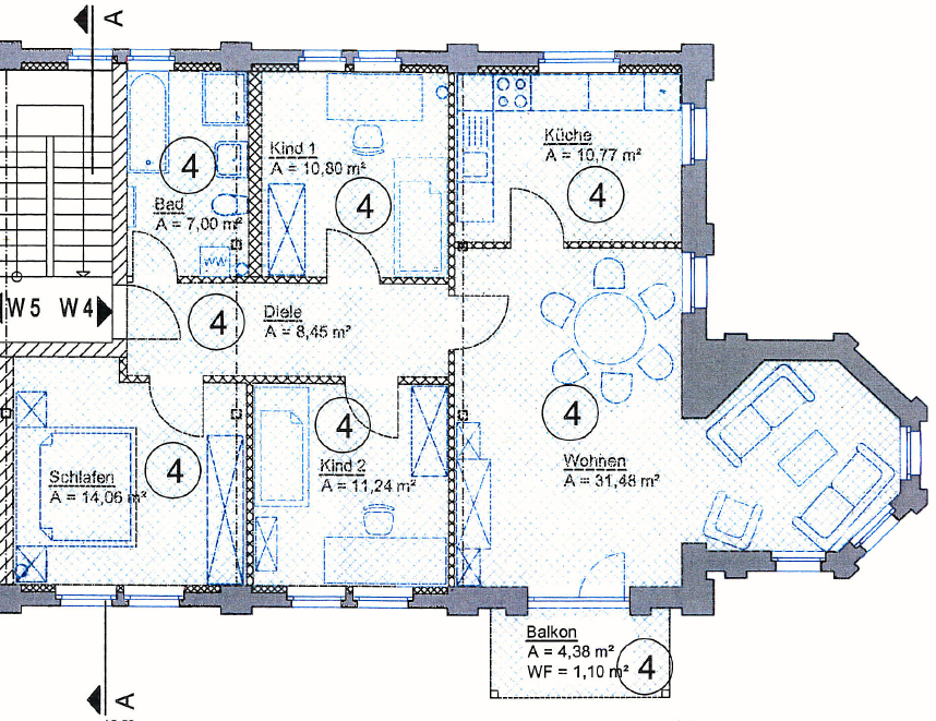 Thumbnail-Wohnung zum Kaufen in Wilsdruff 345.000,00 € 95 m²