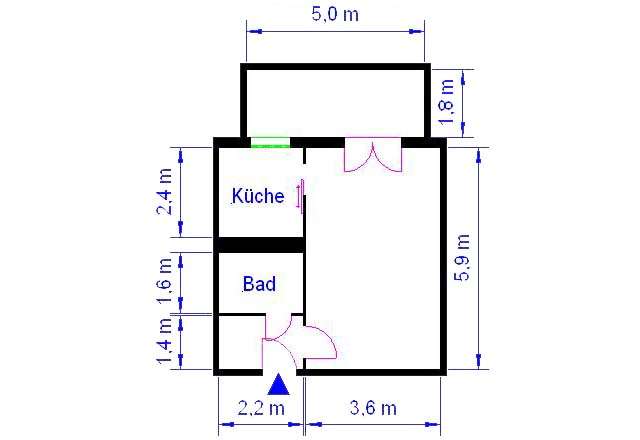 Thumbnail-Wohnung zum Mieten in Magdeburg 223,20 € 37.2 m²