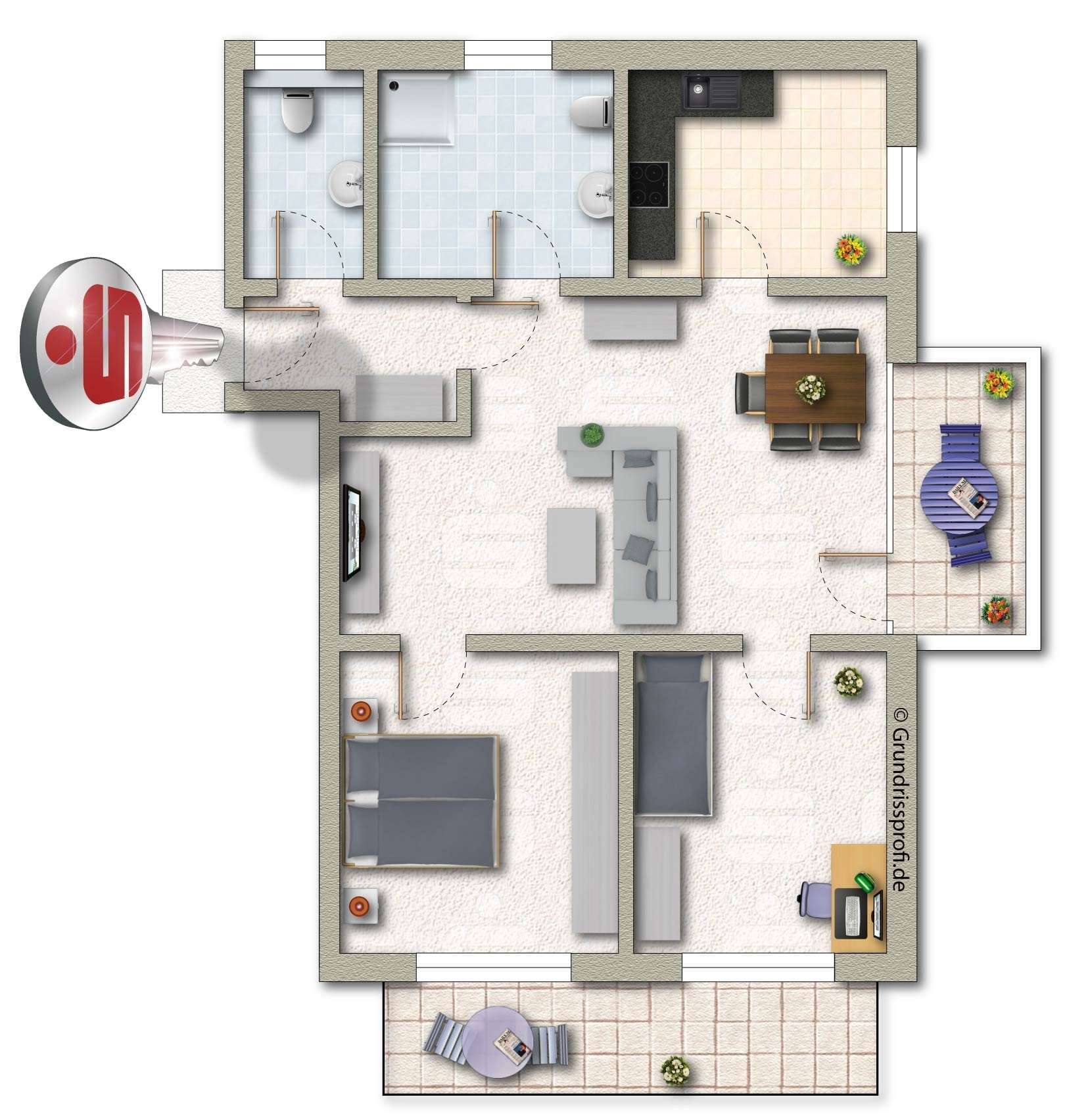 Thumbnail-Wohnung zum Kaufen in Klein-Winternheim 477.900,00 € 89.39 m²