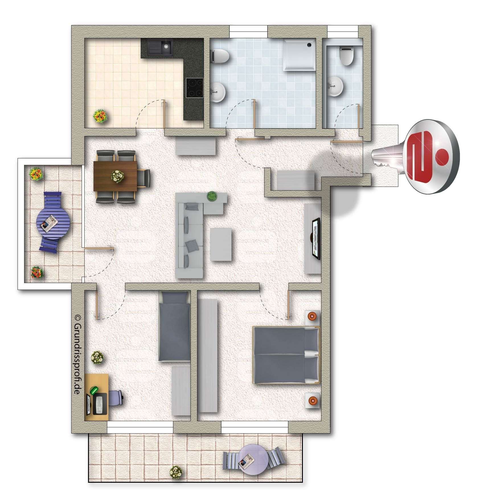Thumbnail-Wohnung zum Kaufen in Klein-Winternheim 492.900,00 € 92.23 m²