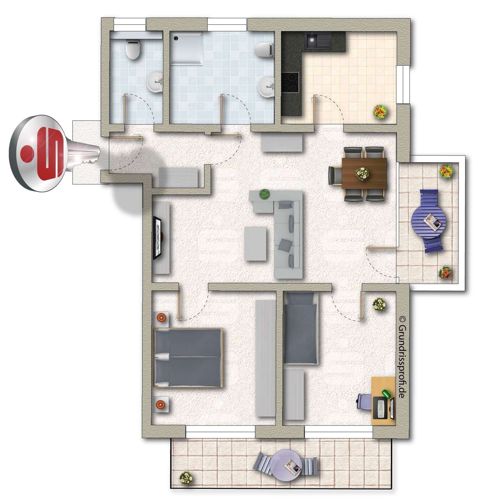 Thumbnail-Wohnung zum Kaufen in Klein-Winternheim 485.900,00 € 91.09 m²