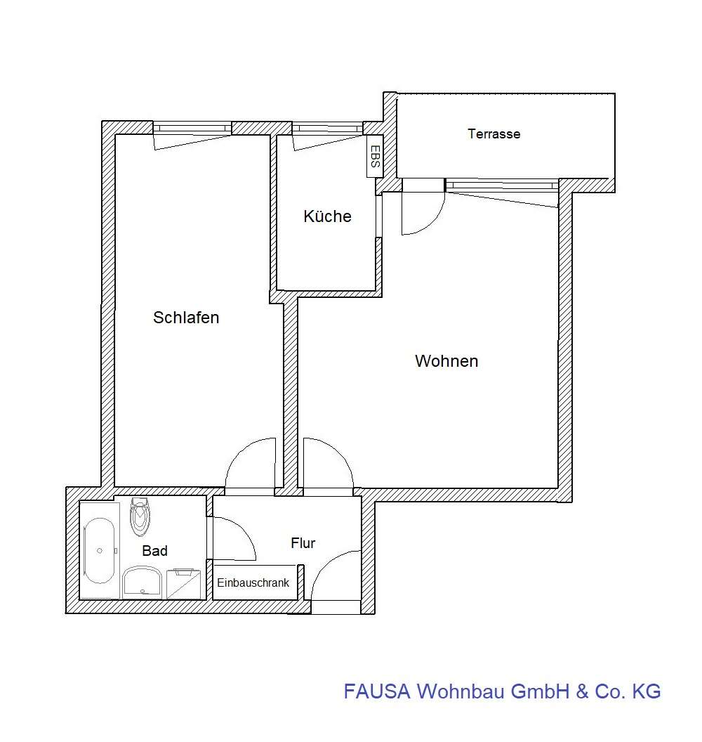Thumbnail-Wohnung zum Mieten in Bonn 585,00 € 55 m²