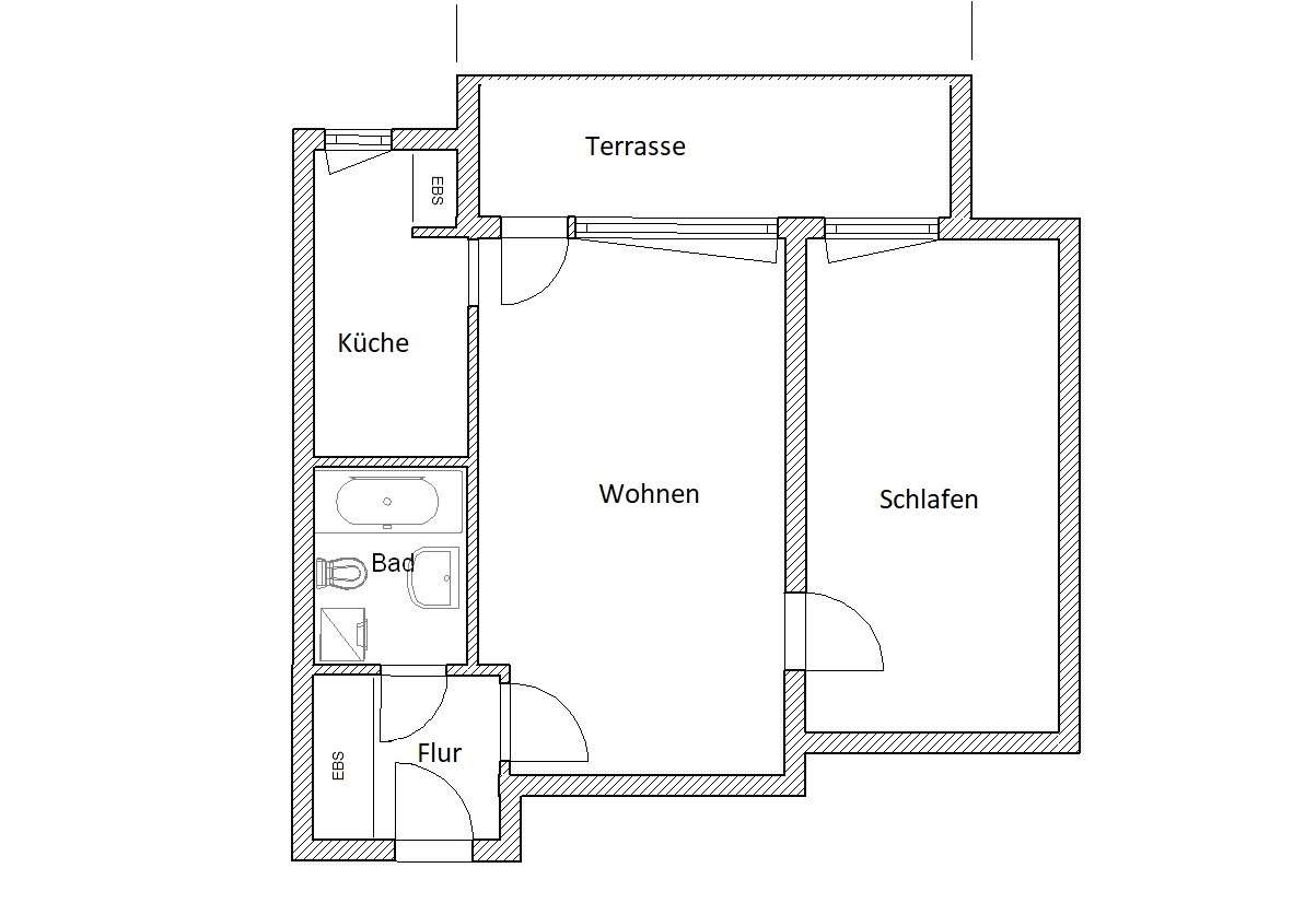 Thumbnail-Wohnung zum Mieten in Bonn 585,00 € 55 m²