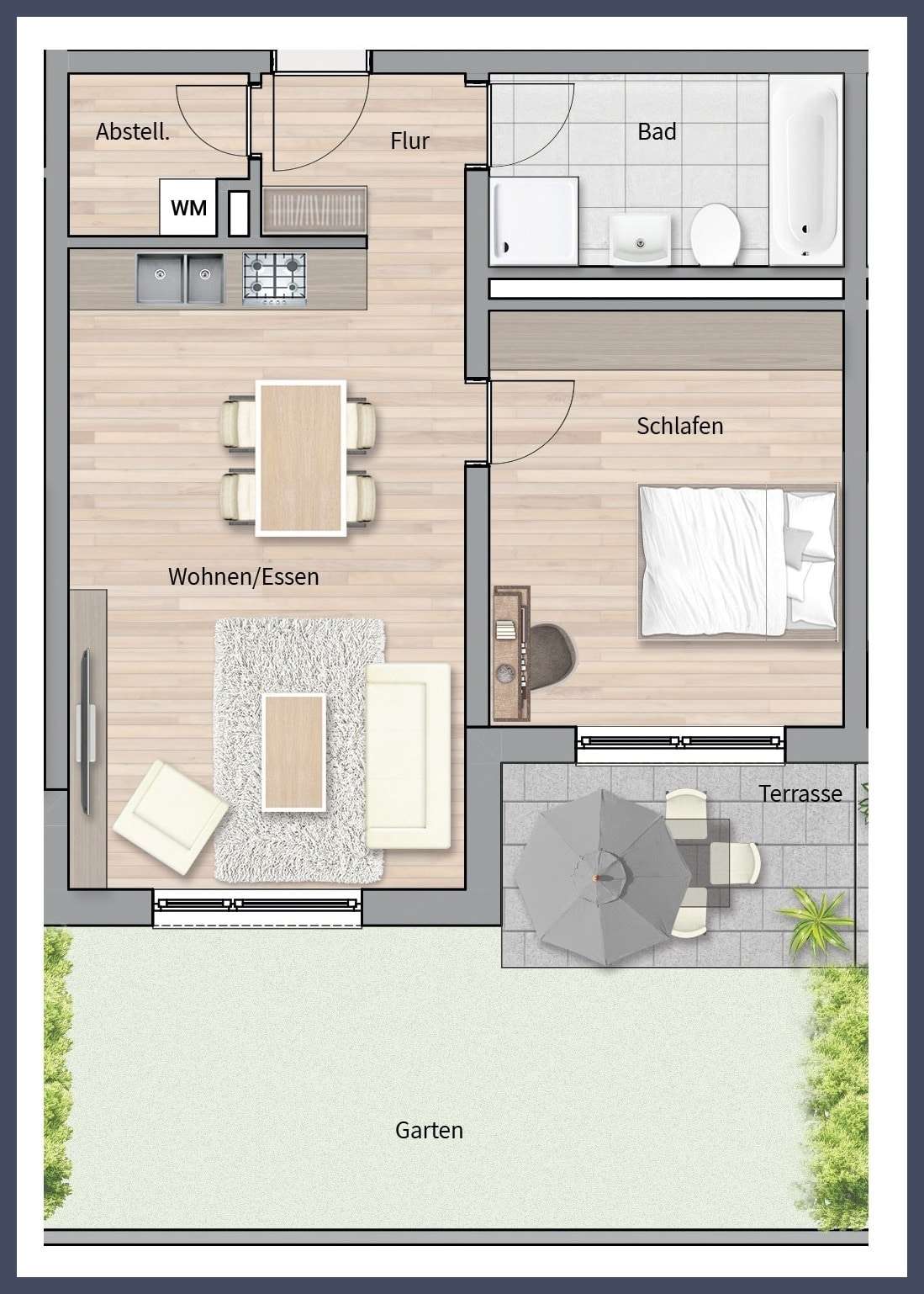Thumbnail-Wohnung zum Kaufen in Leinfelden-Echterdingen 349.000,00 € 56.81 m²